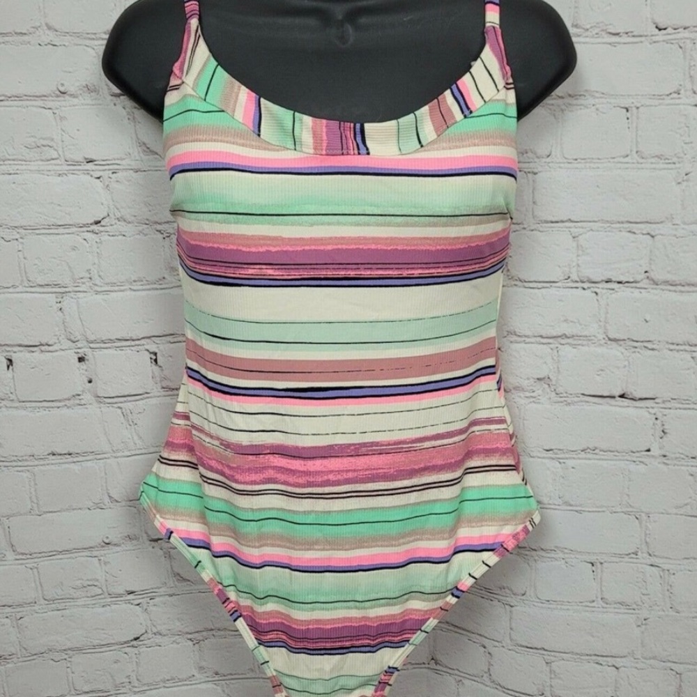 Jessica Simpson Cross-Back One-Piece Swimsuit NWT